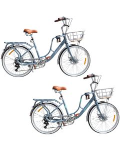 Bicycle for adults, BDF, 24", silver blue color