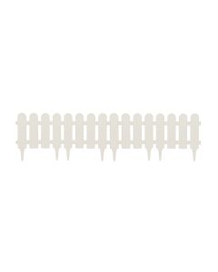 Plastic garden fence, H18x100cm, beige color