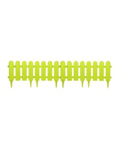 Plastic garden fence, H28x150cm, light green color