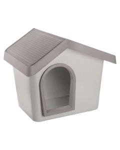 Plastic dog house, Imac, 53 x 46 x 47.6 cm, gray color