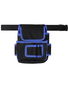 Belt bag for holding tools, 27x22 cm, blue and black