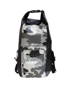Travel backpack, 15 L, military motif