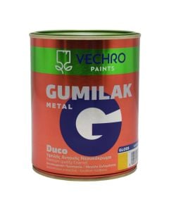 Paint for metal, Vechro Gumilak, 750ml, yellow 603, 14-16 m²/lt, 2-3 drying hours