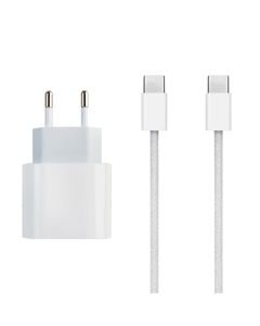 Charger + plug, Apple, 20 W, Type-C plug - Type-C