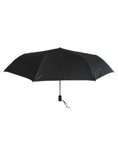 Unisex rain umbrella, Trend, 3 automatic sections, 55 cm, plastic handle, black color