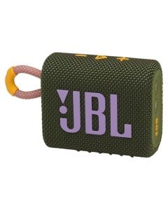Wireless box, JBL, GO 3, 5 h of music, IP67, green color