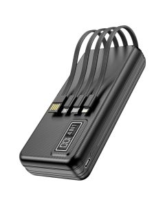 Powerbank 4 in 1, Aspor, A301, 20000mAh, 2.4 A, micro USB, Type-C, Lightning, black