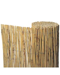 Decorative bamboo fence, Giardino Verde, 100 x 300 cm, Ø 3 mm, natural color