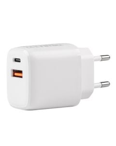 Fast Charger, Amio, AM-02935, 20W, 2 USB and Type C ports