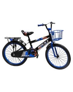 Children's bicycle, Rocky, 20", black with blue color