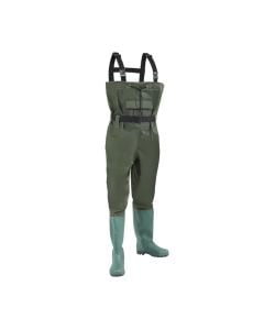 Fishing boots, PVC, size 43, green color