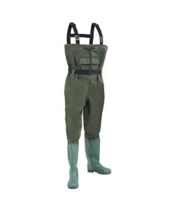 Fishing boots, PVC, size 45, green color