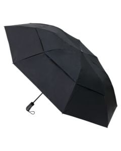 Unisex rain umbrella, 1 automatic section, 50 cm, polyester handle, black color