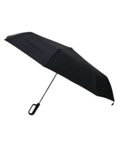 Unisex rain umbrella, 1 automatic section, 42 cm, polyester handle, black color