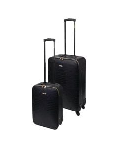 Travel suitcase set, ProWorld, black color
