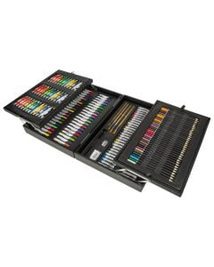 Set of pencils and paint, Artist, 44 x 31 x 10 cm, 174 pcs, wooden box