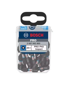 Screwdriver bit, Bosch, PH2x25 mm, 25 pieces