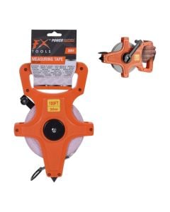 Flexible tape measure, FX Tools, 30 m, with plastic body