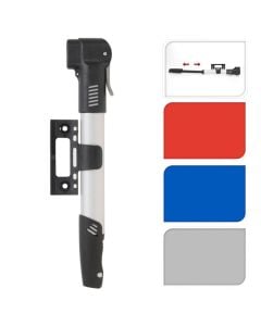 Bicycle pump, XQ Max, 28x2 cm, aluminum, mixed colors