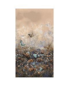 Wallpaper, Erismann, Fashion for Walls, 1.5 x 2.7 m, beige, sky blue and blue, 2551N-81