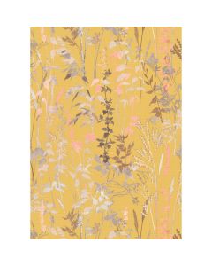 Wallpaper, Erismann, Casual chic, 10.05 x 0.53 m, yellow, floral motifs, 10258-03
