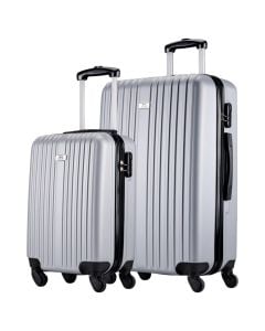 Travel suitcase set, Slazenger, gray color