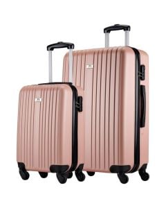 Travel luggage set, Slazenger, rose gold color