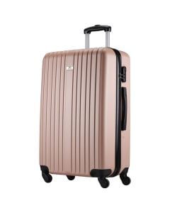 Travel suitcase, Slazenger, ABS, 26", W27 x D48 x H72 cm, rose gold color