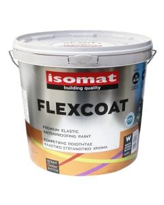 Acrylic paint for interior and exterior, Flexcoat, 10 L, white