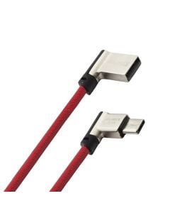 Charging plug, Auris, C10, Type C, 3.4 A, 100 cm, red