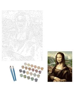 Coloring set, Seurat, "Mona Lisa", 40x50 cm, paint by number