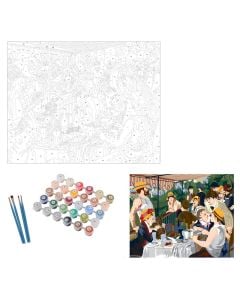 Coloring set, Seurat, "Luncheon of the Boating Party", 40x50 cm, paint by number