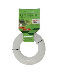 Lawnmower line, Farm, 2.4 mm x 15 m, round, white