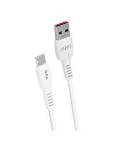 Charging plug, Auris, CB06, USB-Type C, 3.4 A, 200 cm, white