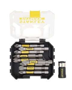 Screwdriver bit set, Stanley Fatmax, 2xPZ1, 5xPZ2, 3xPZ3, Cr-V, 10 pieces