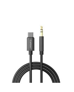AUX plug, Earldom, AC01, Type-C-AUX, 3.5 mm, 100 cm, black