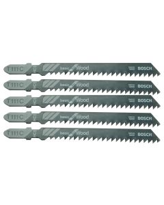 Jig saw blade for wood, Bosch, T144DP, 100 mm, 5 cope