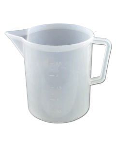 Plastic glass with scales, 3 lt, white
