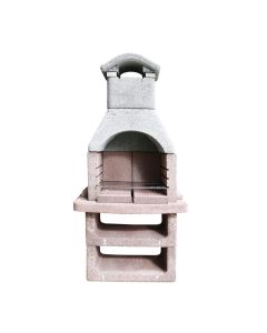 Stone barbecue, with stone decor, 90x59xh190 cm, 280 kg