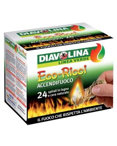 Fire igniter, "Diavolina", druri, 12x15x10 cm, 24 cubic