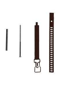 Collari per tubi smaltati - Marrone 8-14cm