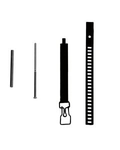 Collari per tubi smaltati - Nero 8-14cm