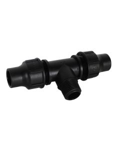 Tee male threaded 16x1/2"x16 PN 6