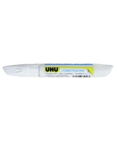 Liquid correction pen, UHU, plastic, 8 ml, yellow and white, 1 piece