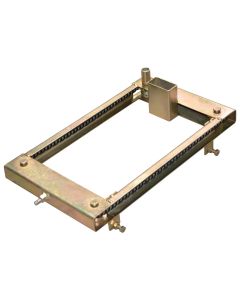 Skewers mechanism for barbecue, metalic, gold, 43x25 cm, 1 piece