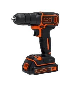 Cordless drill with battery, Black&Decker, BDCD18-QW, 18 V, 650 rpm