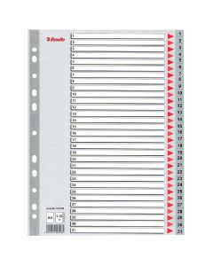 Printable indexes 31 numbers
