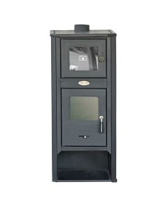“AMBASADOR LM R” Wood Stove with an Oven 10-12 KW, 490x460x1160 mm
