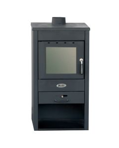 Wood Stove with central heating“BLIST",  "B2 E“, steel,  12-14 KW, 465x460x910 mm.