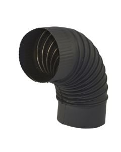 Elbow Stove Black Matt Ø120mm